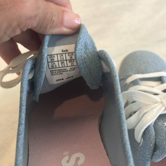 Keds Light Blue Denim Triple Kick Mule Slip On Women's Size 6 Sneaker Platform - Picture 8 of 12